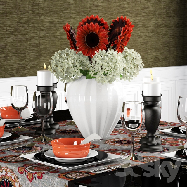 مدل سه بعدی میز غذا 43