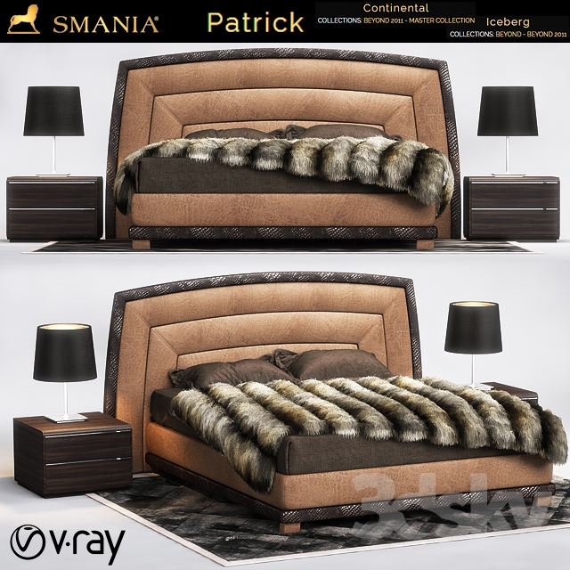 مدل سه بعدی تخت مدرن  174