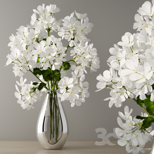 مدل سه بعدی گل و گلدان 306