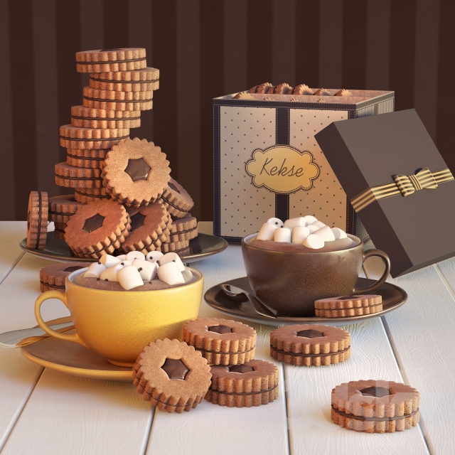مدل سه بعدی بیسکویت 1