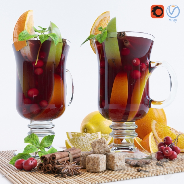 مدل سه بعدی نوشیدنی 24