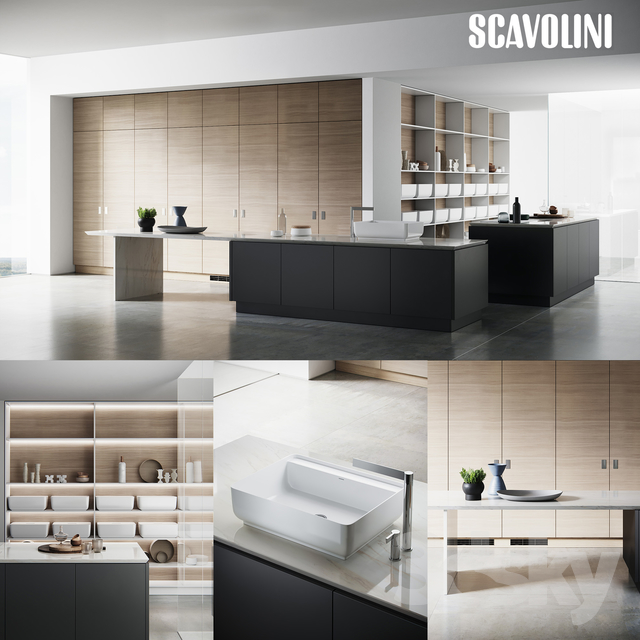 مدل سه بعدی کابینت مدرن 79