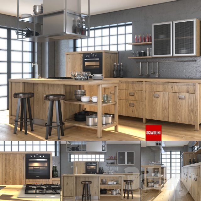 مدل سه بعدی کابینت مدرن 85