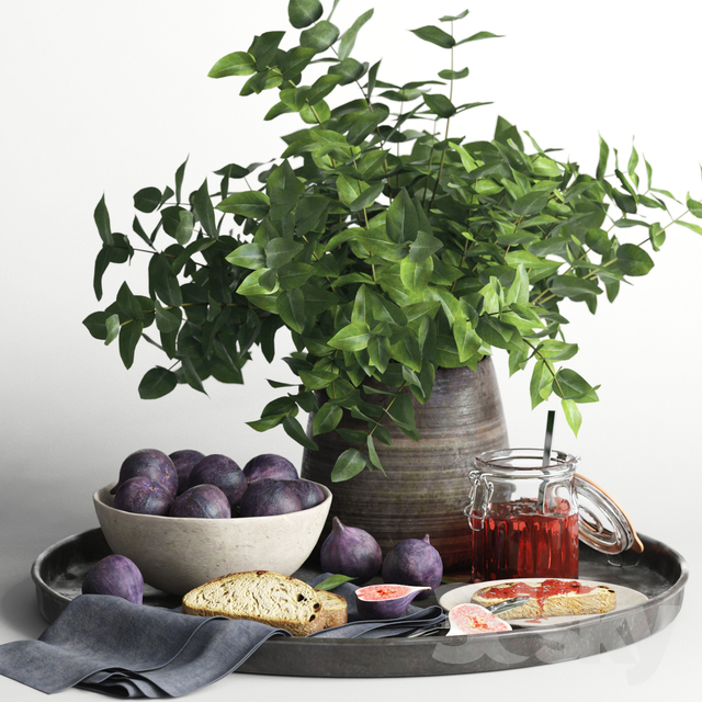 مدل سه بعدی صبحانه 4