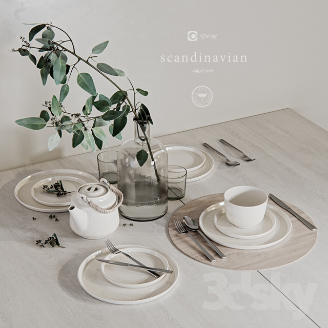مدل سه بعدی میز غذا 54