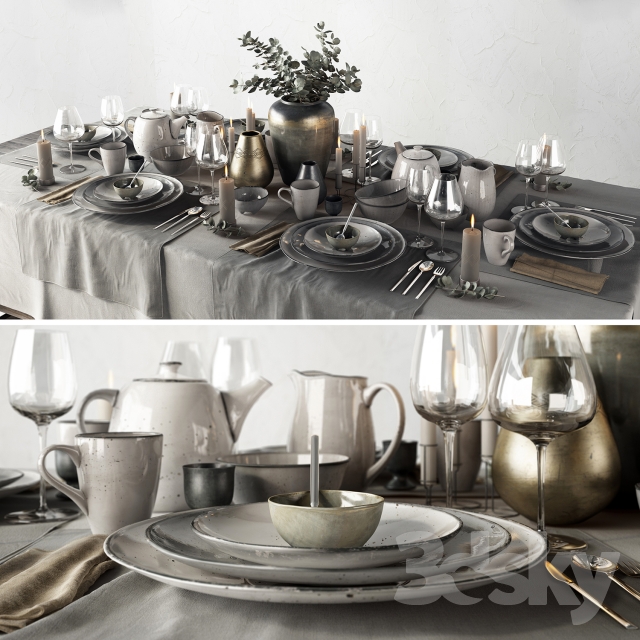 مدل سه بعدی میز غذا 57
