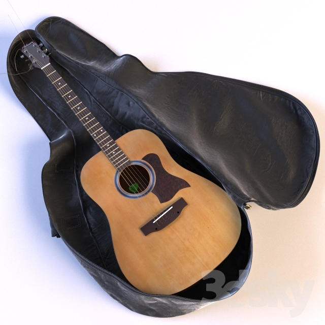 مدل سه بعدی گیتار 2