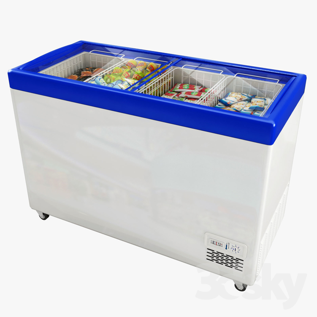 مدل سه بعدی یخچال فروشگاه 13