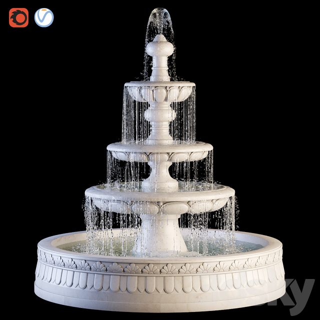 مدل سه بعدی آبنما 16