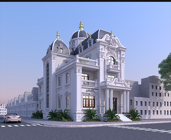 صحنه خارجی ویلا کلاسیک