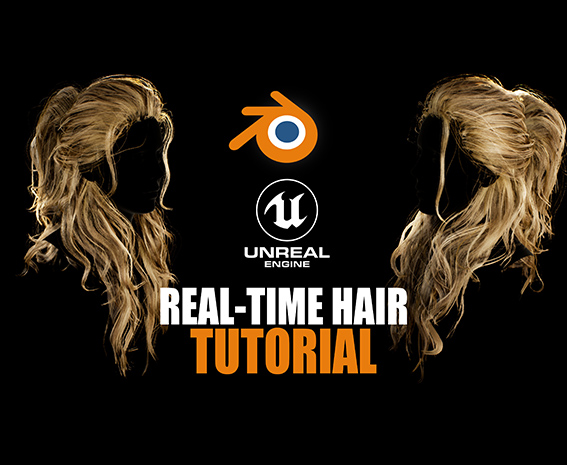 آموزش ساخت مو در بازی های واقعی در Blender 2.8 و  Unreal Engine 4