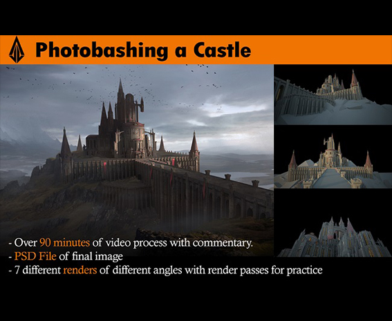 آموزش تکنیک های Photobashing و Matte Painting در فتوشاپ