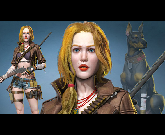 آموزش مدلسازی کاراکتر دختر و سگ در Zbrush