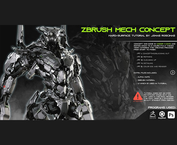 آموزش ساخت کاراکتر در Zbrush
