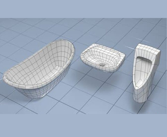 آموزش مدلسازی لوازم سرویس بهداشتی در 3DS Max