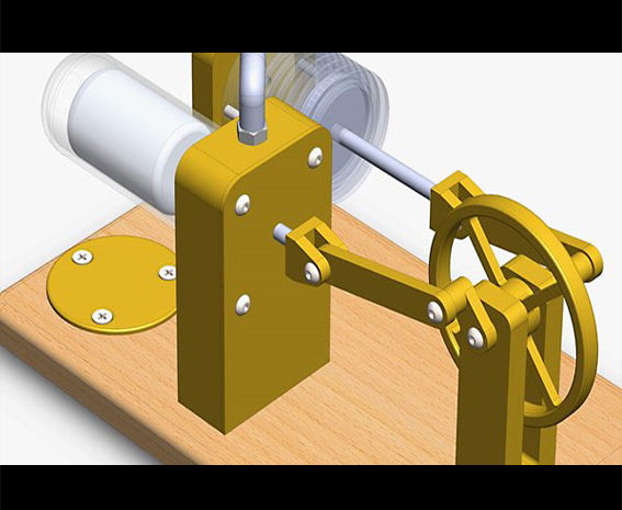 آموزش ساخت موتور استرلینگ در SOLIDWORKS