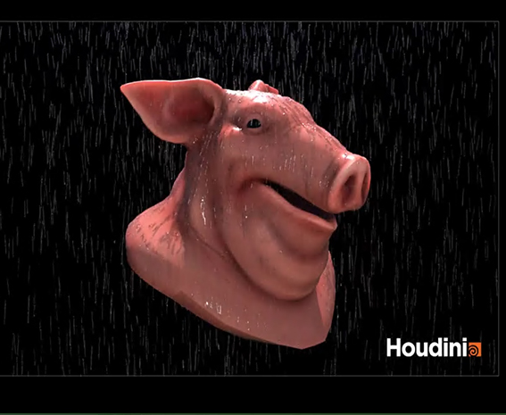 آموزش ایجاد باران در Houdini