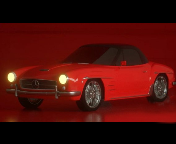 آموزش رندرینگ واقع گرایانه ماشین در Cinema4d و Octane render