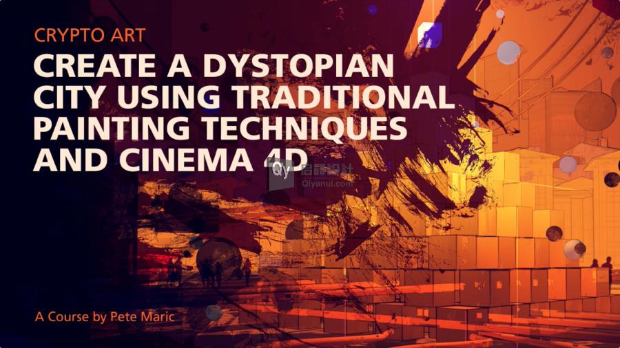 آموزش ساخت یک شهر انتزاعی با استفاده از تکنیک های نقاشی و Cinema 4D