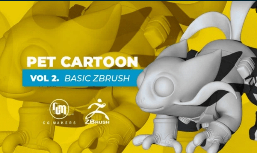 آموزش مدلسازی کارتونی حیوانات خانگی در ZBrush