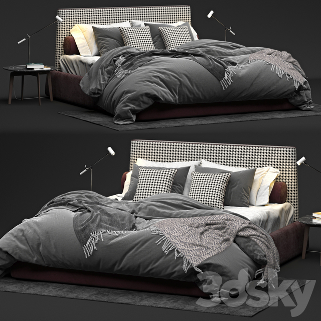مدل سه بعدی تخت مدرن  454