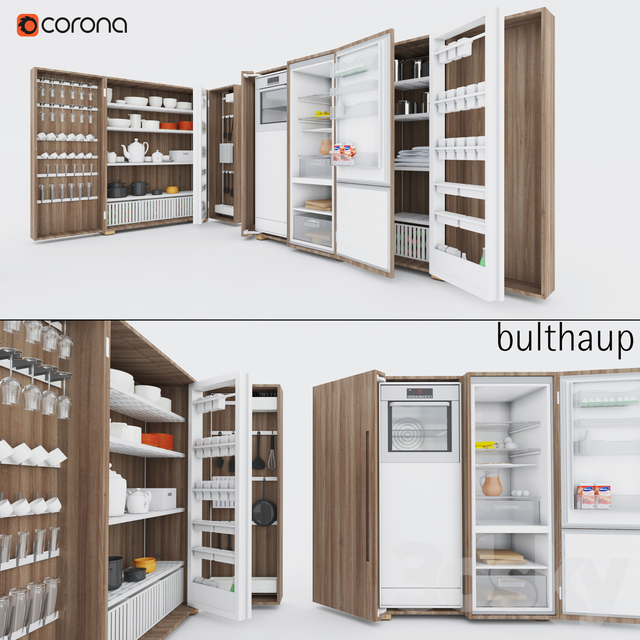 مدل سه بعدی کابینت مدرن 128