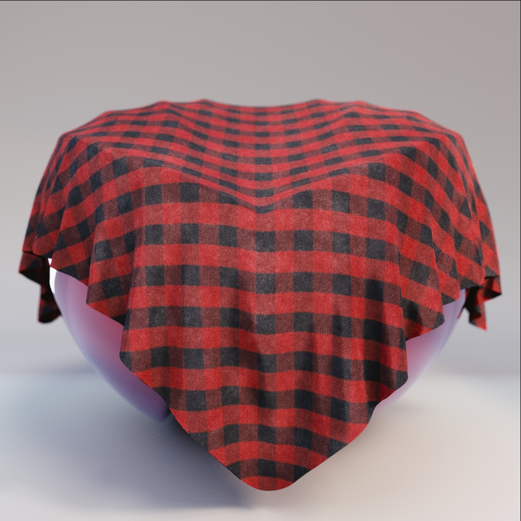 RedBlackPlaidFabric