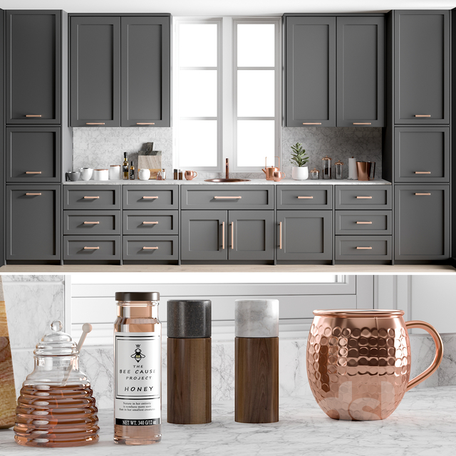 مدل سه بعدی کابینت کلاسیک 41