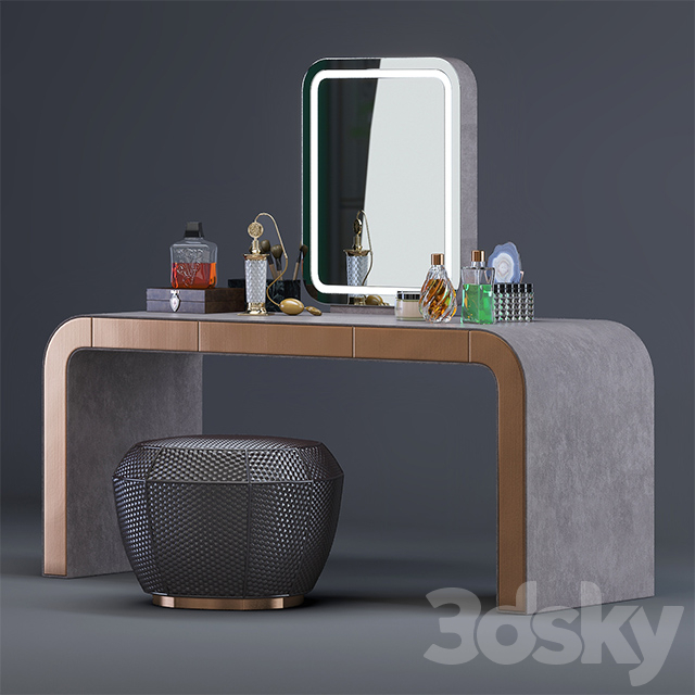 مدل سه بعدی میز آرایش 59