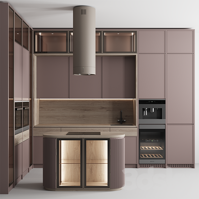 مدل سه بعدی کابینت مدرن 174