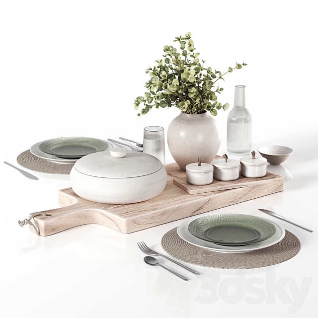 مدل سه بعدی میز غذا 120