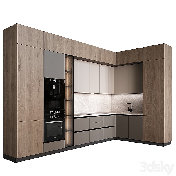 مدل سه بعدی کابینت مدرن 239