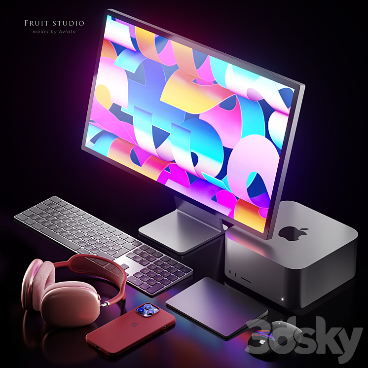 مدل سه بعدی محصولات اپل 14