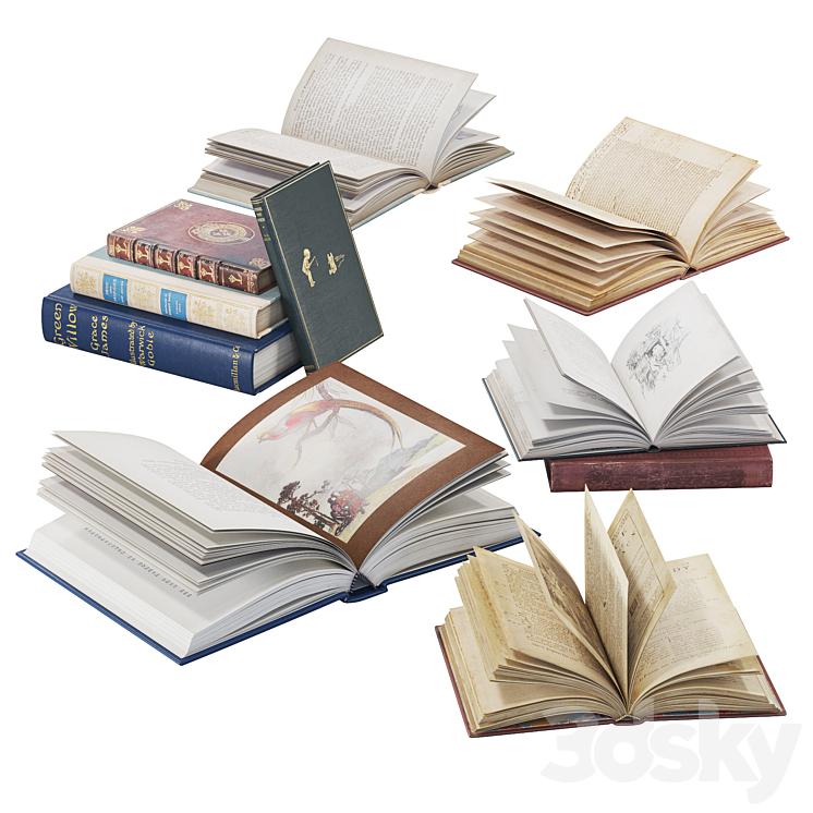 مدل سه بعدی کتاب 50