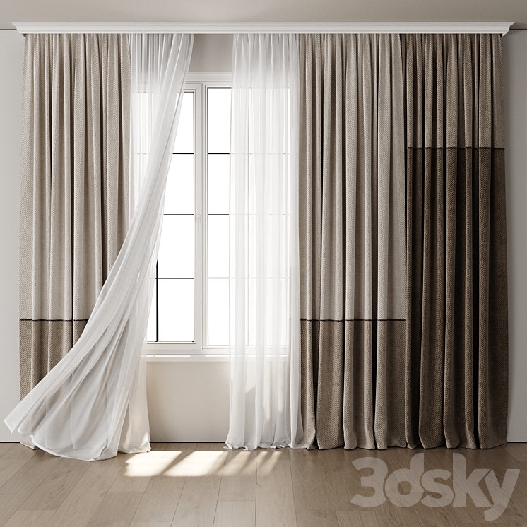 مدل سه بعدی پرده 330