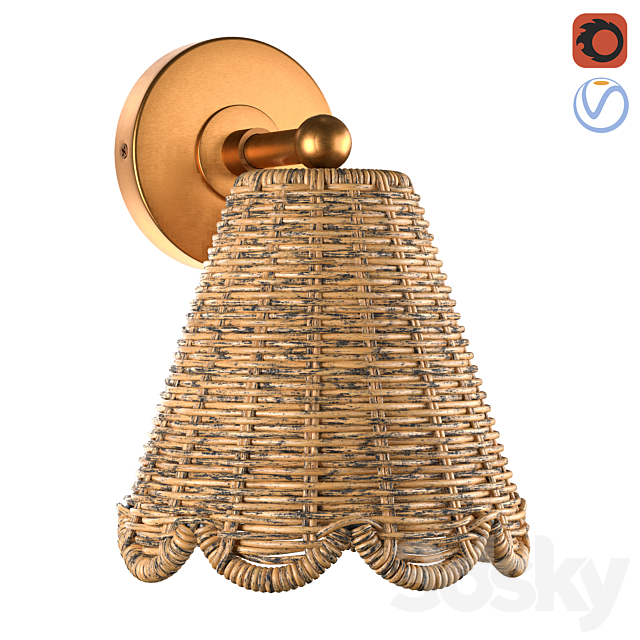 مدل سه بعدی چراغ دیواری 505