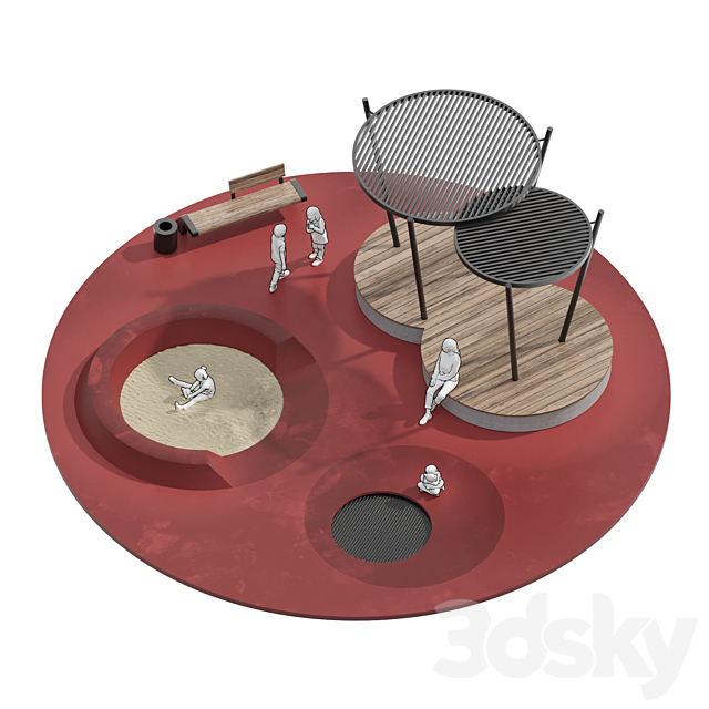 مدل سه بعدی پارک 38