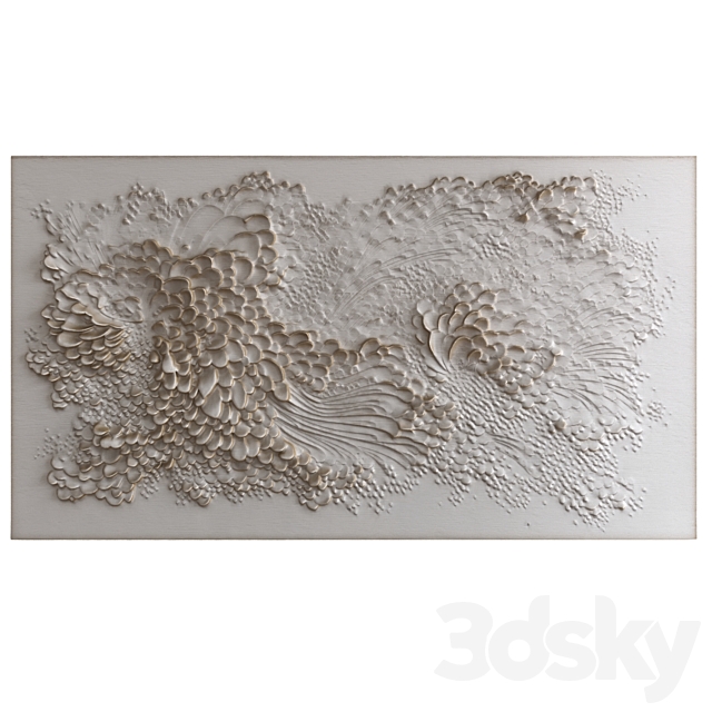 مدل سه بعدی گچبری تزئینی 230