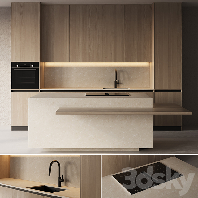 مدل سه بعدی کابینت مدرن 327