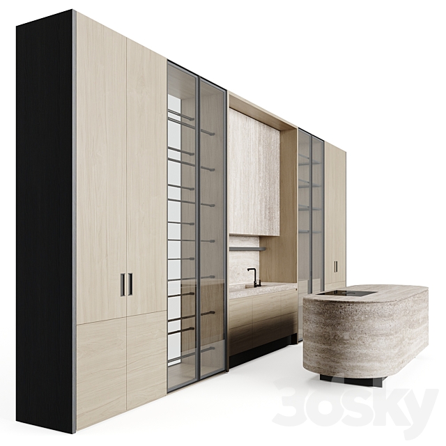مدل سه بعدی کابینت مدرن 325