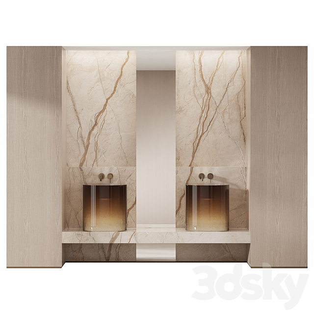 مدل سه بعدی سینک روشویی 626
