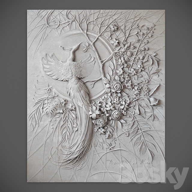 مدل سه بعدی گچبری تزئینی 232