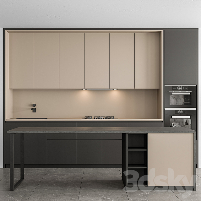 مدل سه بعدی کابینت مدرن 331