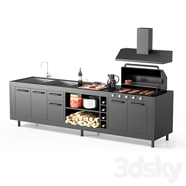 مدل سه بعدی باربیکیو 43