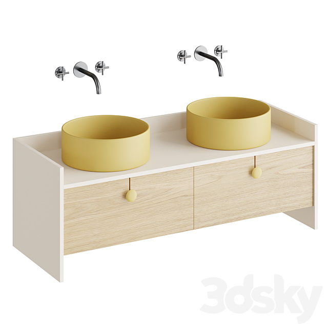 مدل سه بعدی سینک روشویی 627