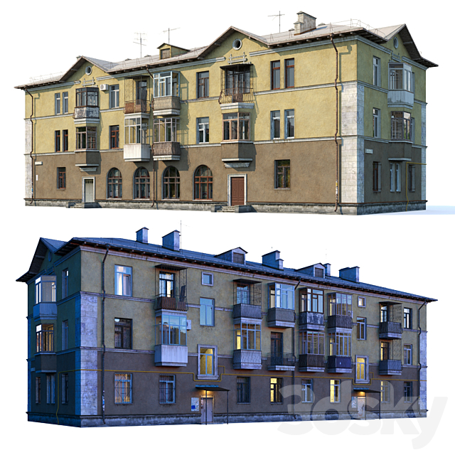 مدل سه بعدی ساختمان 209