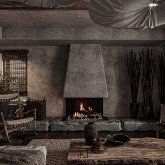 13586.3Ds Max Wabi Sabi Interior Model Download
