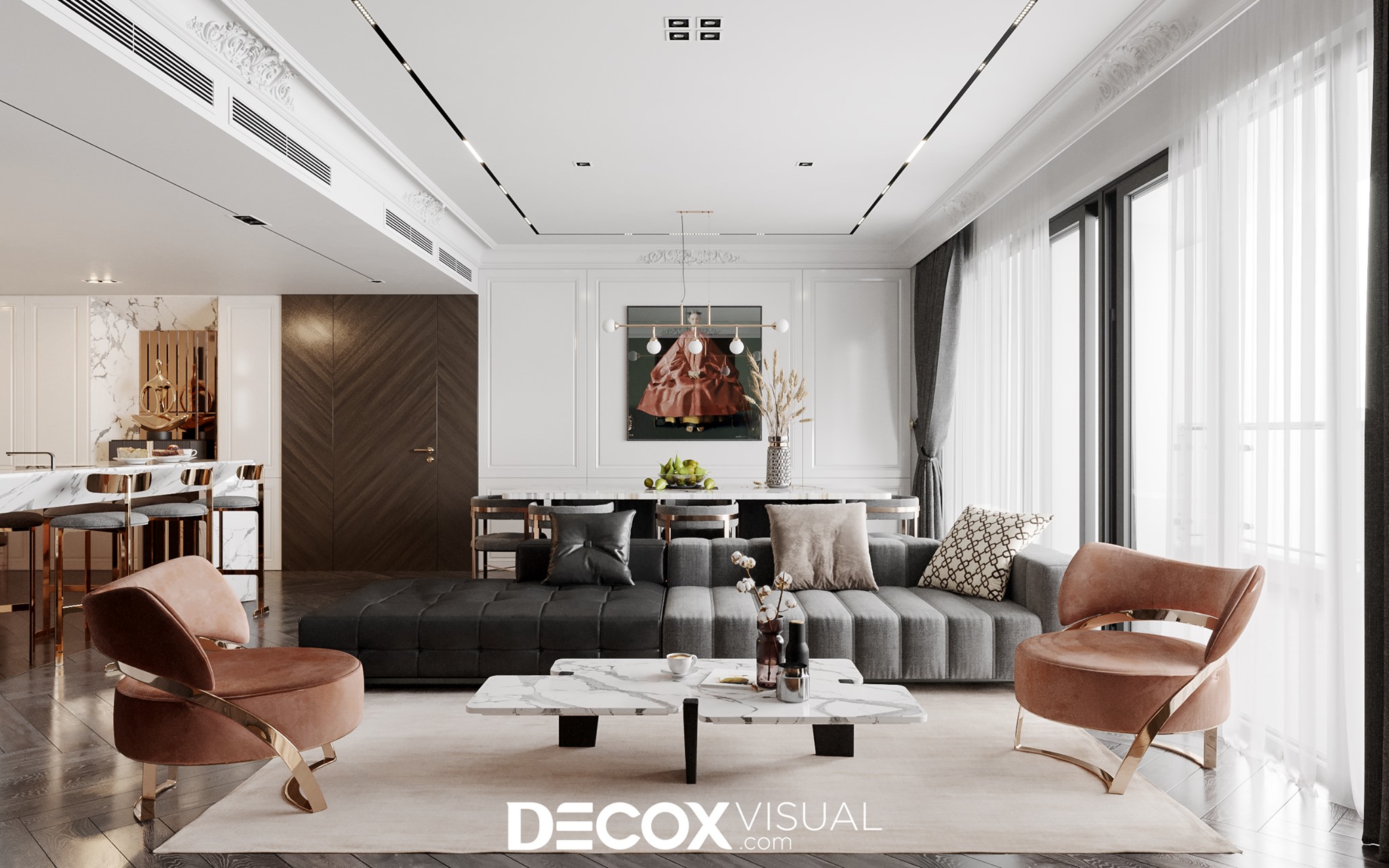 3D Interior Scene 3dsmax Model Livingroom