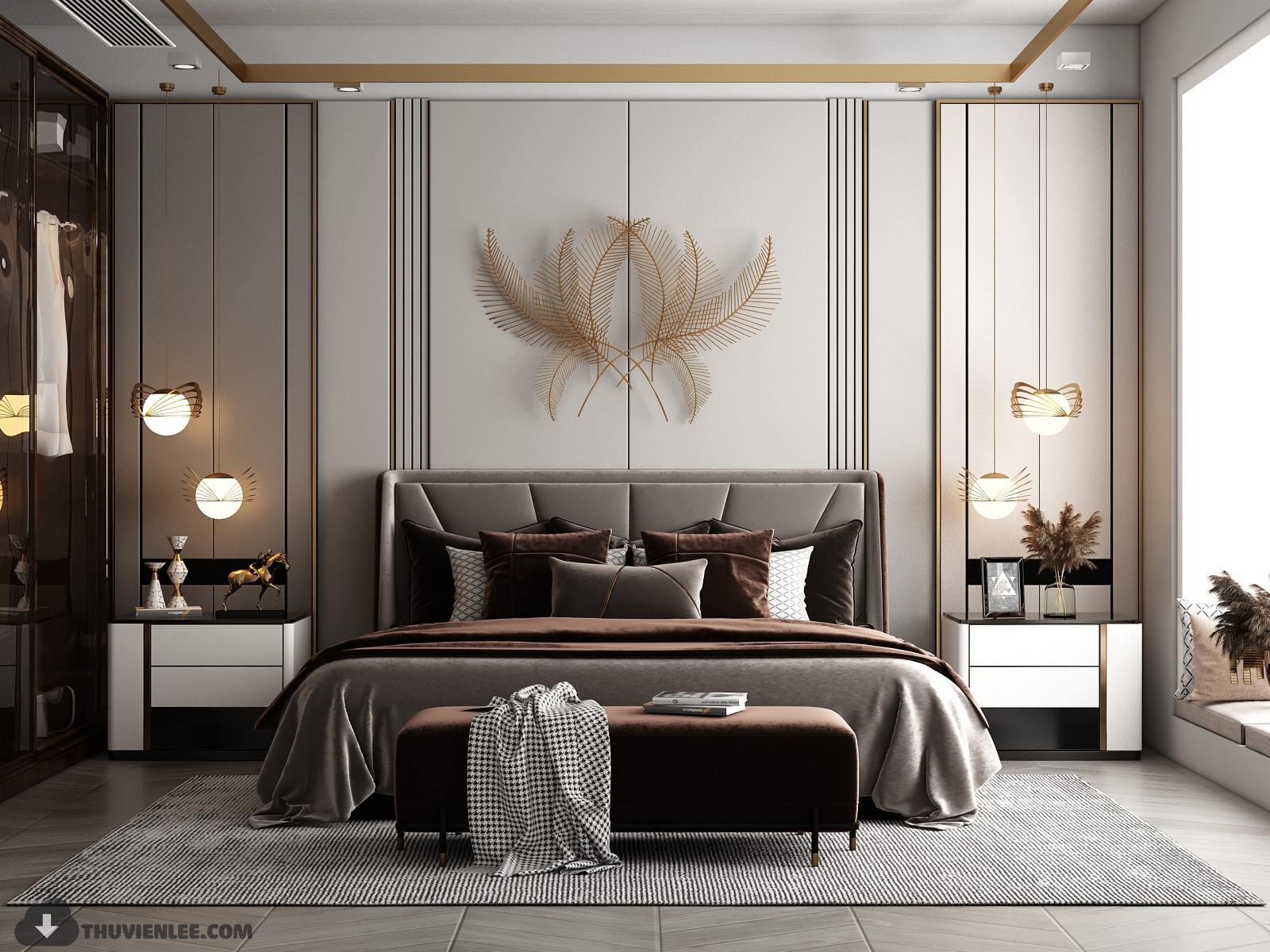 3D Interior Scenes File 3dsmax Model Bedroom 1