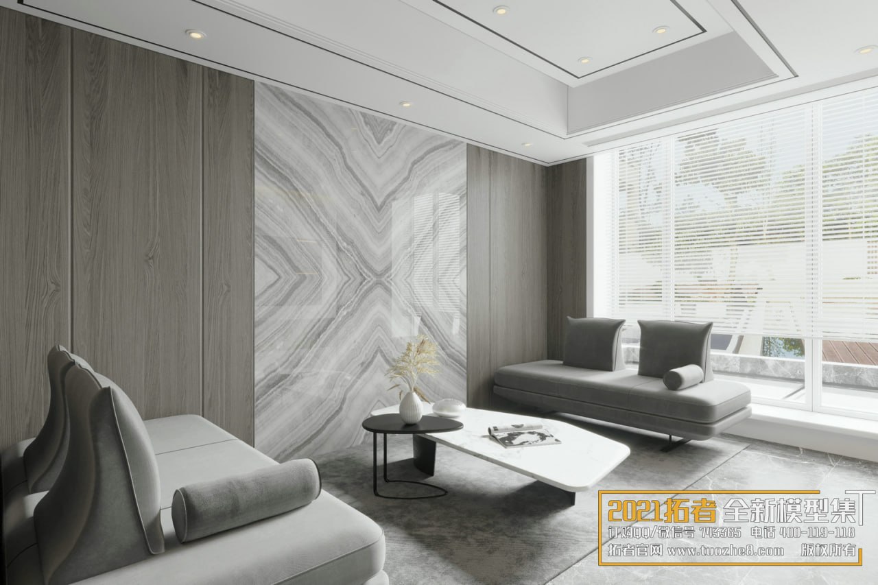 3D Living Room - Living Room Interior Model 103 (4)